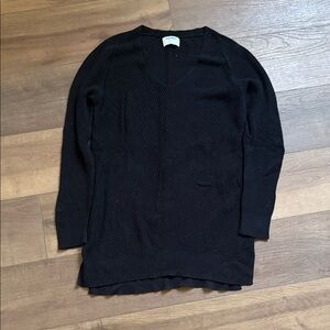 Black V-Neck Sweater